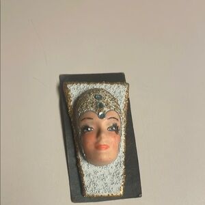Vintage brooch with Decorative Face